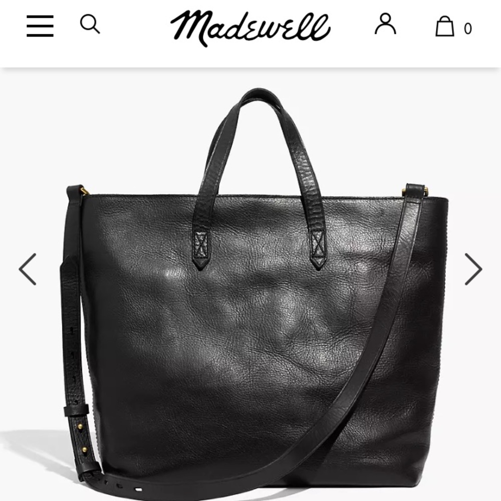 Madewell zip top carryall tote